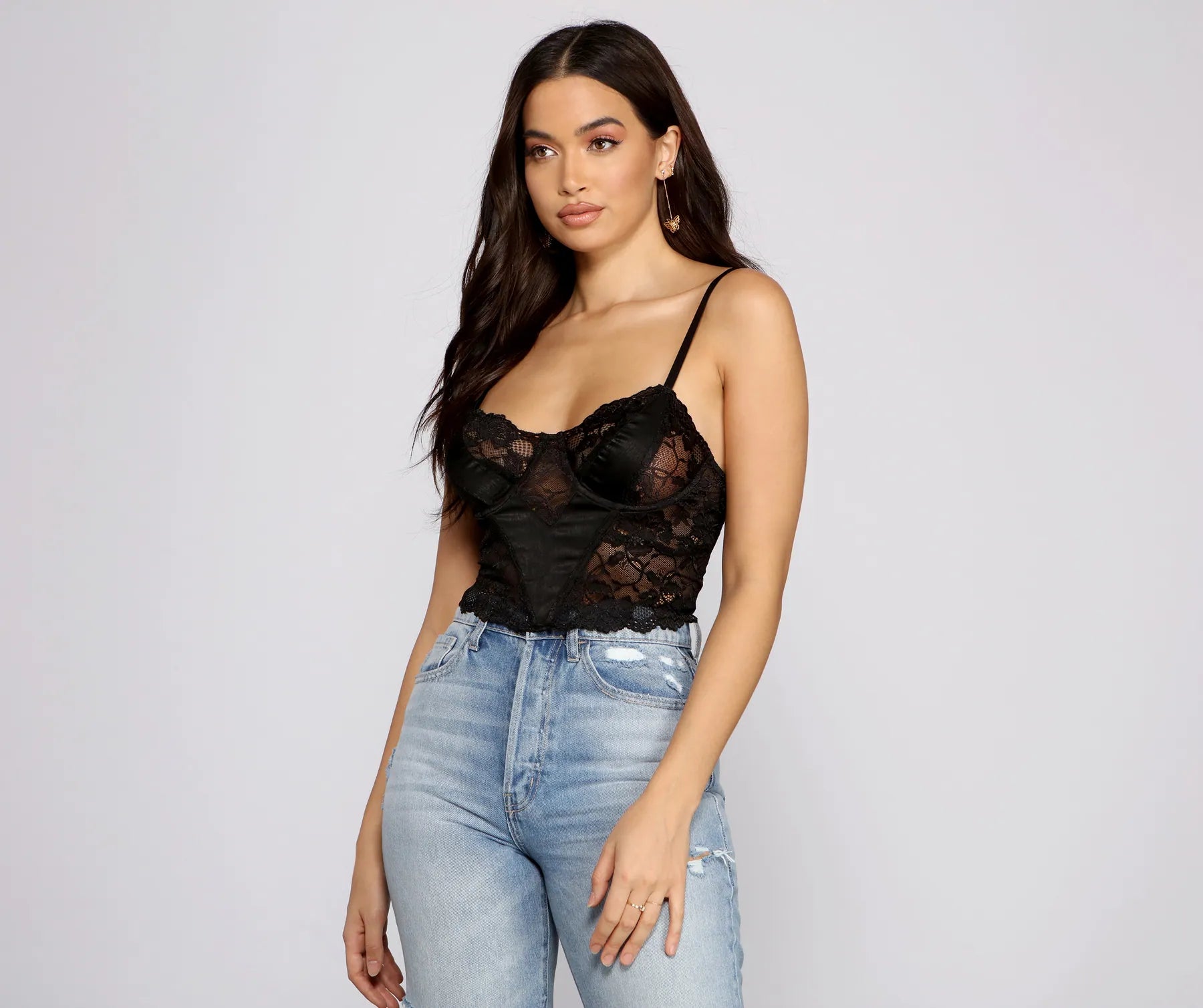 Today's Deal Lace Be Real Crop Top