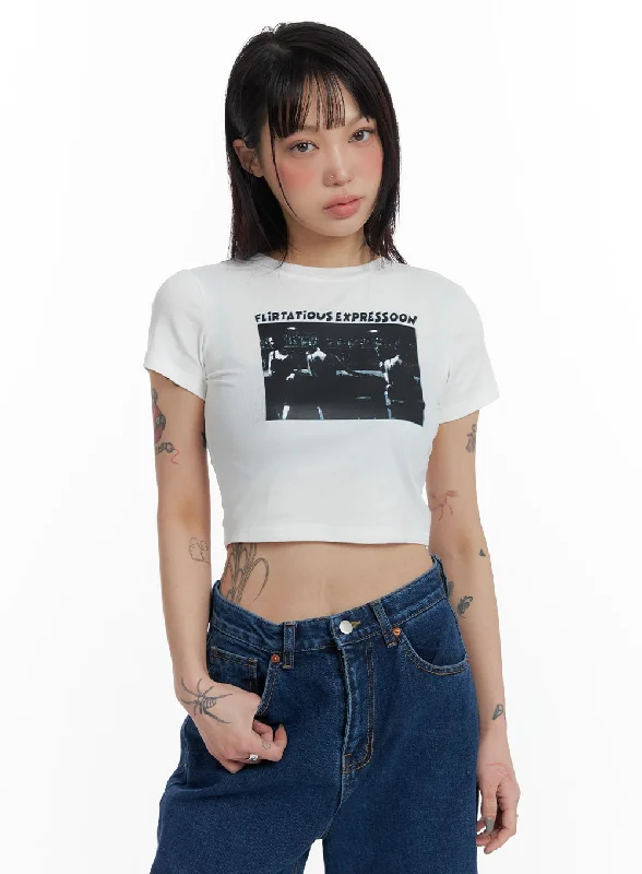 Big Deal Graphic Crop Tee IF423