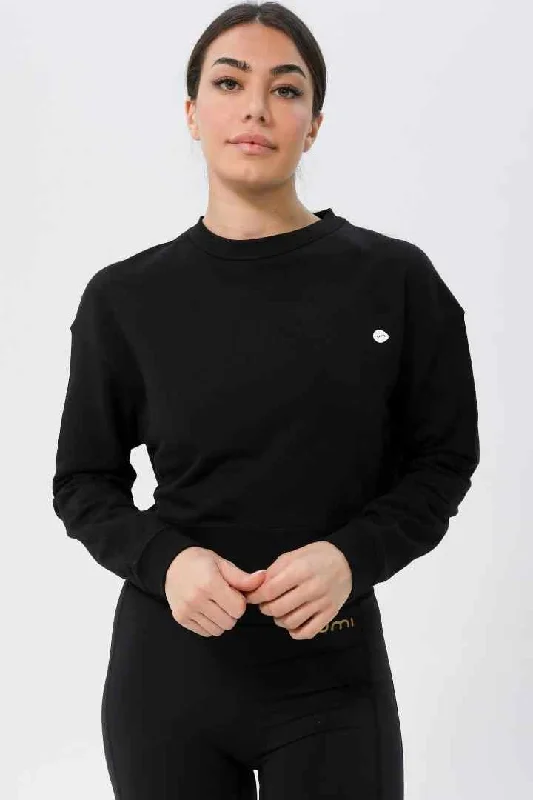 Weekend Specials to Cherish W Moon Cropped Sweatshirt