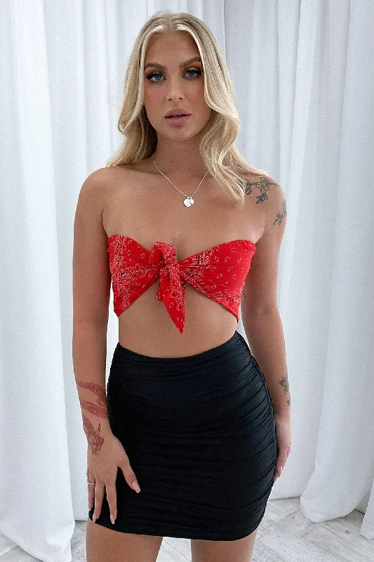 Instant Savings Kimmy Crop - Red