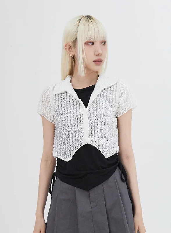 Weekend Specials to Celebrate Cropped Mesh Top IU312