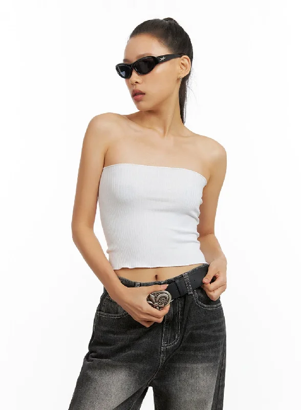 Weekend Savings Fiesta Ribbed Slim Tube Top IG405