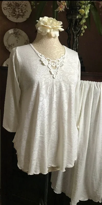 Deal of the Day 3/4 Sleeve Long Top & Palazzos Lace Collection Limited Edition