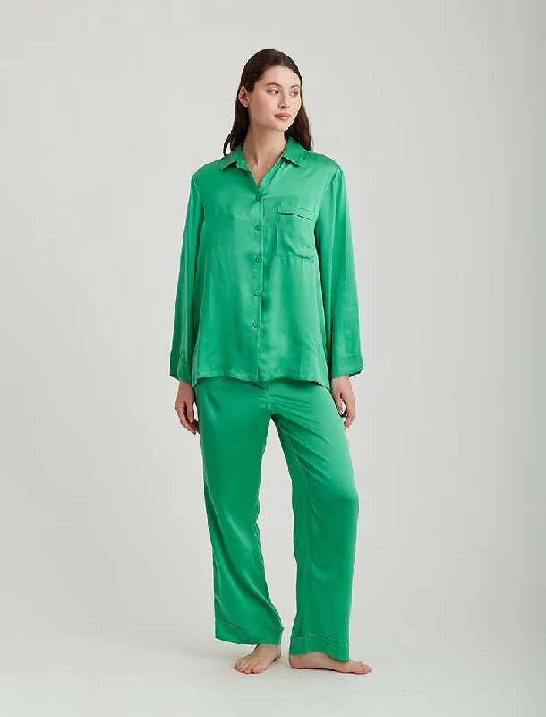 Hurry In Audrey Washable Silk Full Length PJ