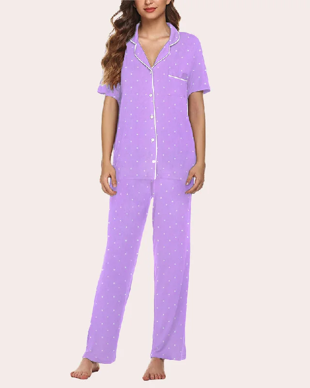 Purple With White Dots