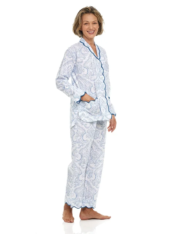 Super Sale Blue Paisley Pajamas
