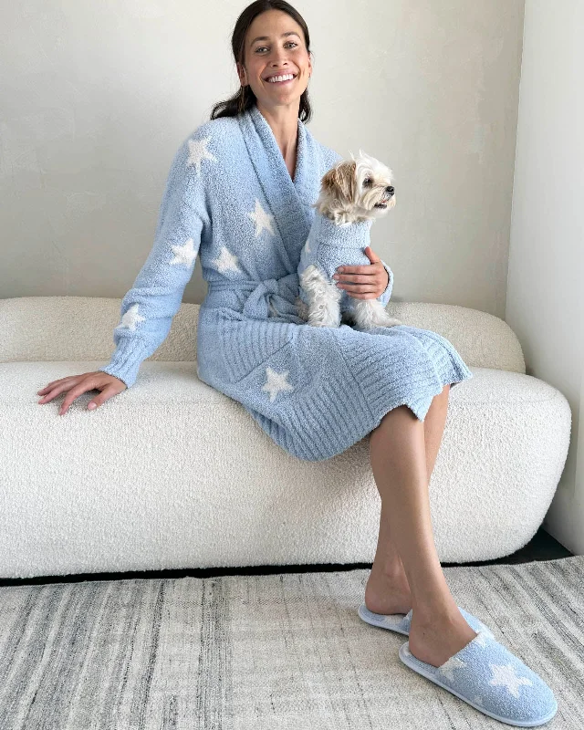 Weekend Savings Sensation Blue Star Pomona Fuzzy Robe