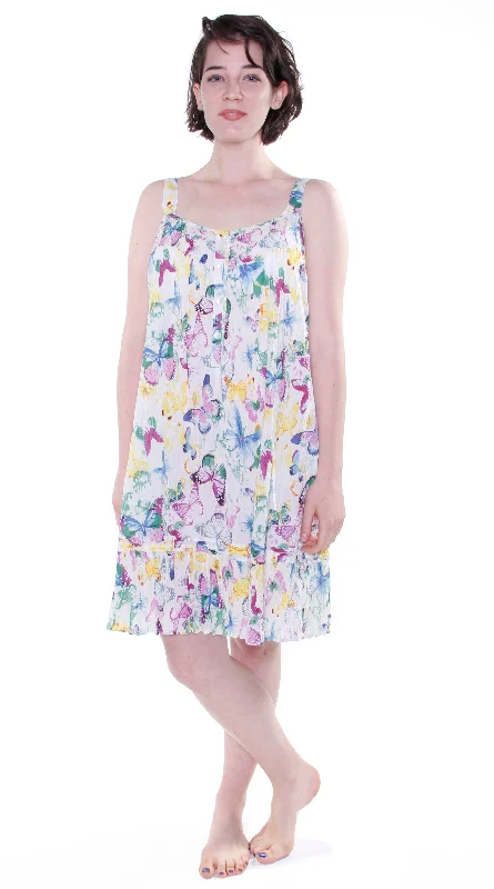 Weekend Bargains Await You La Cera Butterfly Garden Print Chemise