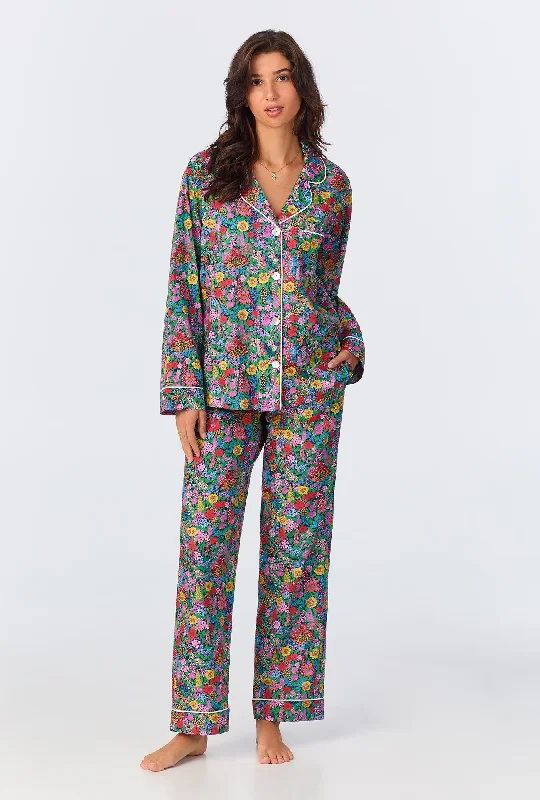 Weekend Shopping Made Better Ciara May Long Sleeve Classic Woven Cotton Tana Lawn Long PJ Set Made with Liberty Fabrics Weekend Shopping Made Better Ciara May Long Sleeve Classic Woven Cotton Tana Lawn Long PJ Set Made with Liberty Fabrics