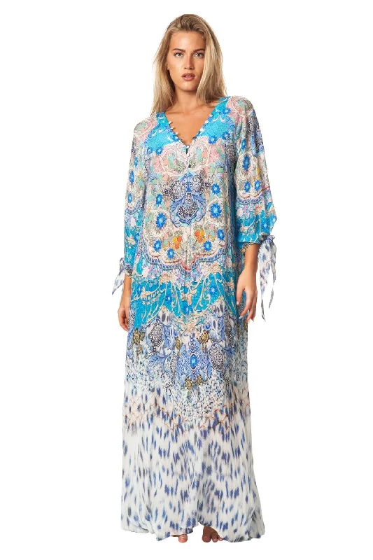 Extra Savings Day Dreamers Long Dress Boho Maxi Caftan