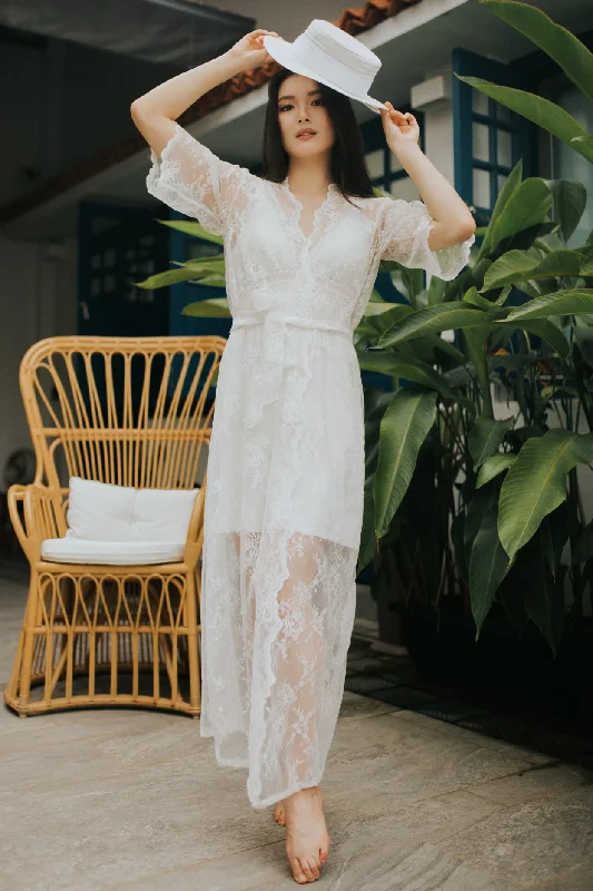 Your Weekend, Your Savings Eternity Lace Maxi Robe
