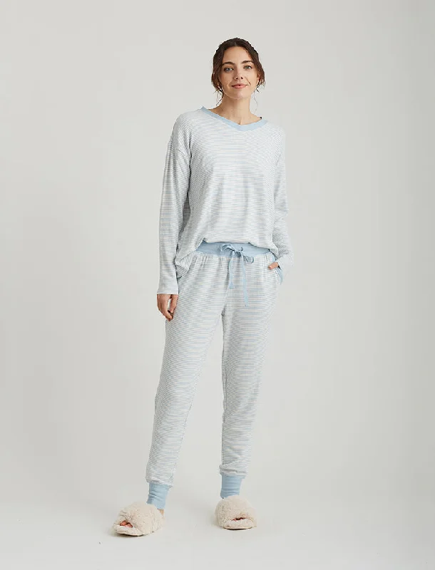 Weekend Bargains Galore Feather Soft V-Neck Top and Jogger