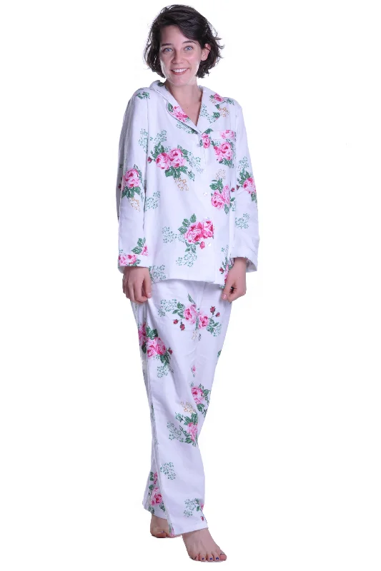 Low Price Flannel Print Pajama Set