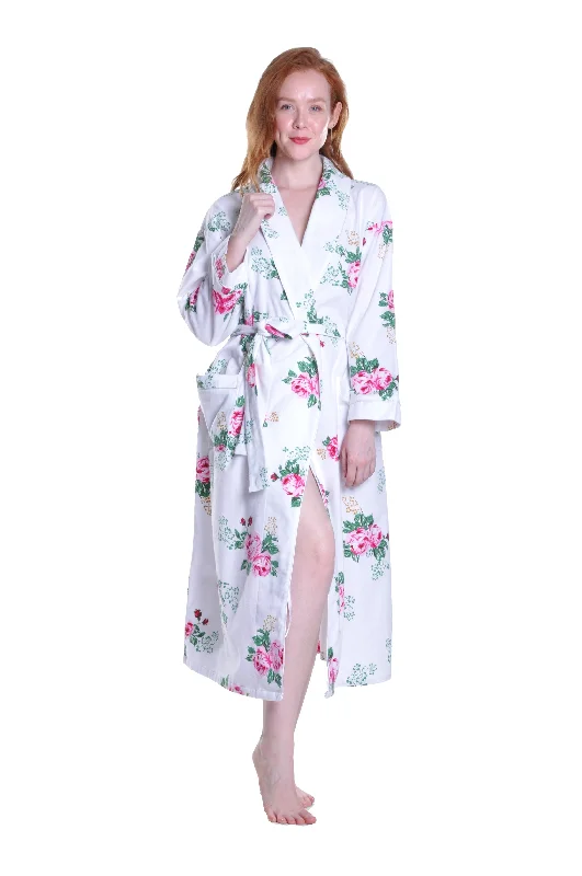 Markdown Sale Flannel Floral Robe