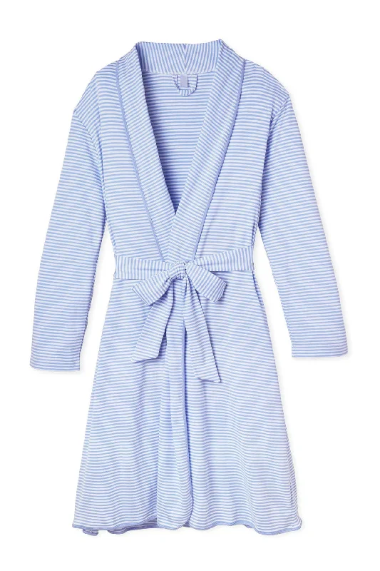 Super Discount Pima Robe in Hydrangea