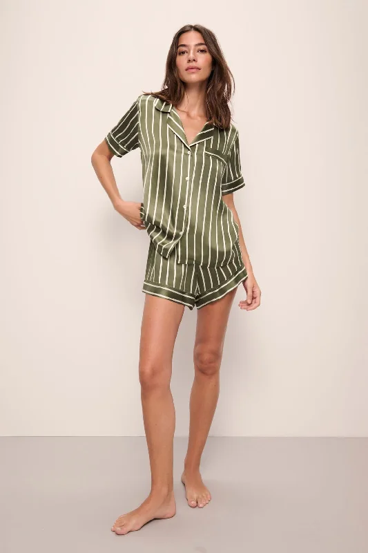 New Deal Inez Washable Silk Printed Short PJ Set