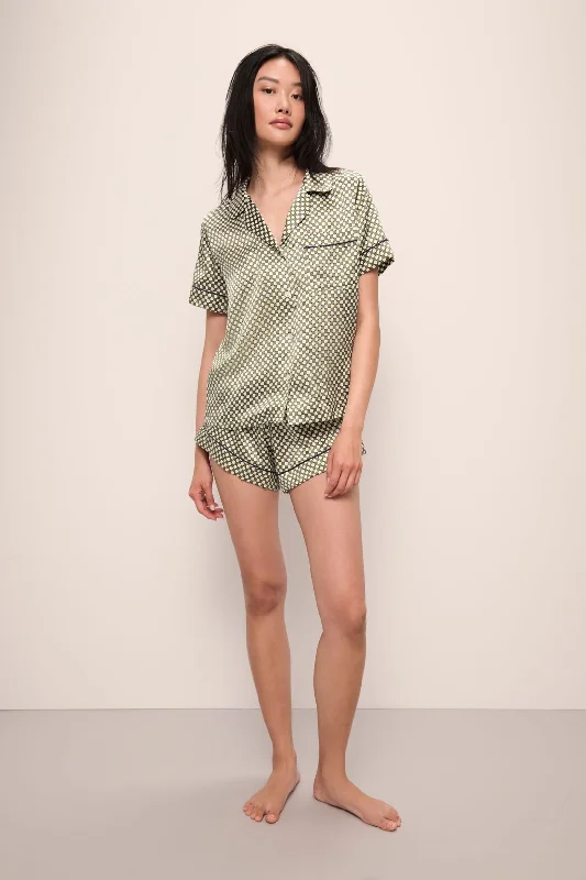 Exclusive Offer Inez Washable Silk Printed Short PJ Set
