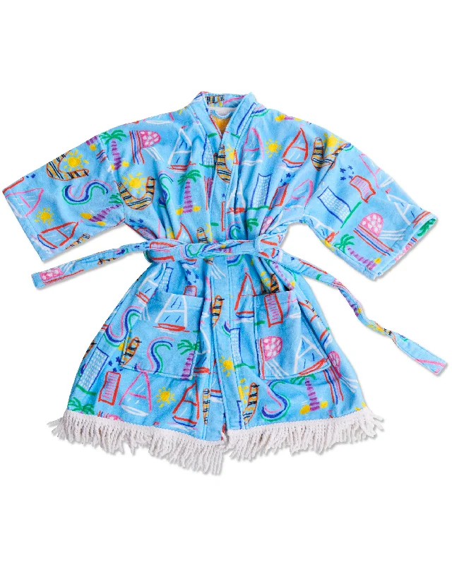Exclusive Offer Kip&Co x Ken Done Australia Mate Terry Mini Bath Robe