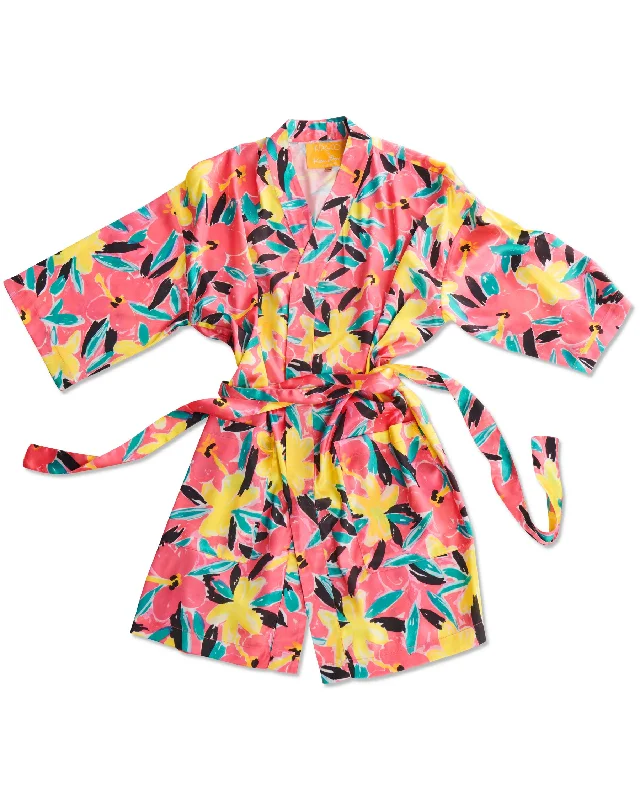 Special Discount Kip&Co x Ken Done Pinky Dreaming Satin Robe