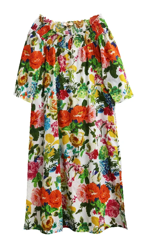 Weekend Deals to Brighten Your Day La Cera 100% Cotton Blooming Garden Gown