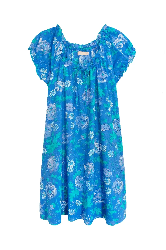 Weekend Offers That Excite La Cera Drawstring Neckline Floral Chemise