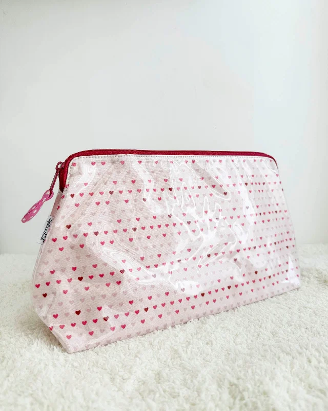 Super Bargain Large Tiny Hearts Makeup Bag