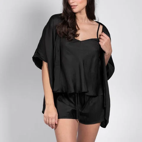Sale Event LatteLove Satin Cape Black