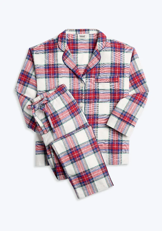 Savings Soar This Weekend Marina Pajama Set in Cabin Plaid Flannel