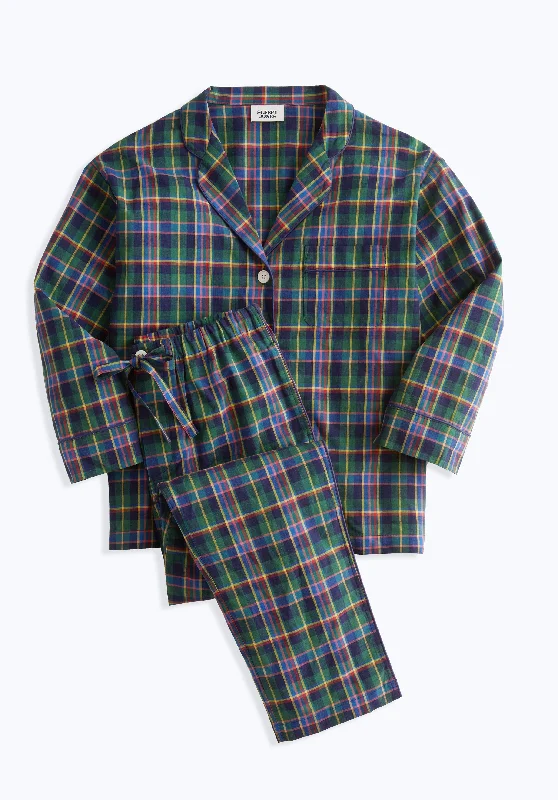 Online Deal Marina Pajama Set in Multi Madras Plaid