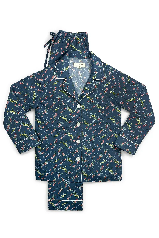 Weekend Deals to Brighten Your Day Navy Elizabeth Organic Cotton Liberty of London Pajamas