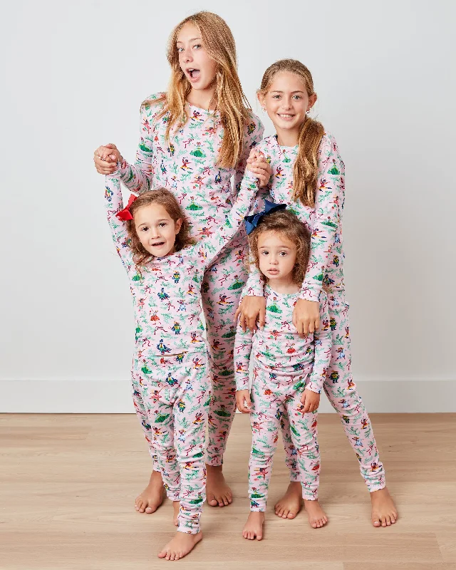 Now or Never Nutcracker Dreams - Kids PJ Set - Ballet Pink