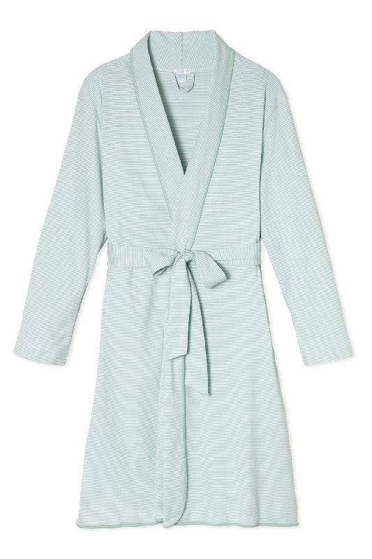 Weekend Shopping Extravaganza Pima Robe in Parisian Green