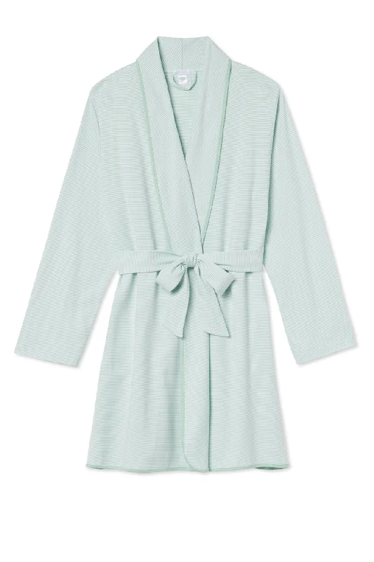 Weekend Savings Bonanza Pima Short Robe in Parisian Green