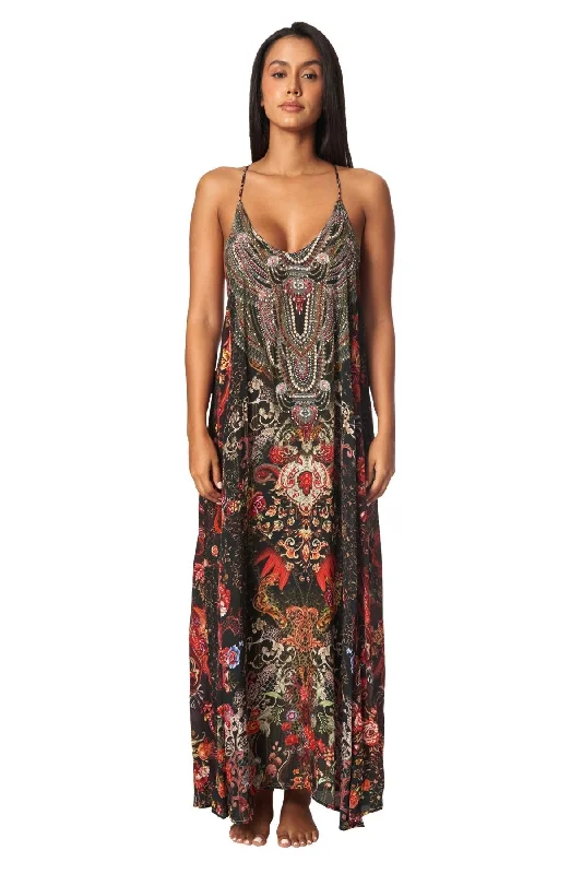 Weekend Savings Sensation Racerback Maxi Dress for Resort or Cruise