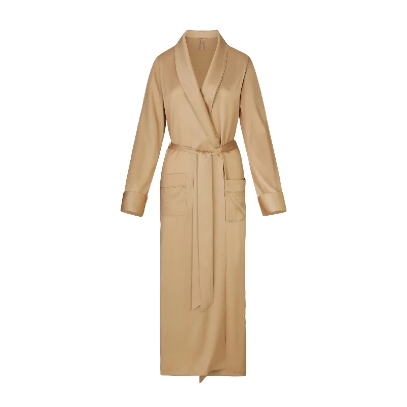 Shop and Save SILK SLEEP ROBE | HONEY