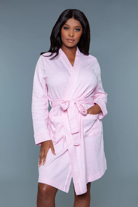 Flash Deal Waffle Cotton Bathrobe