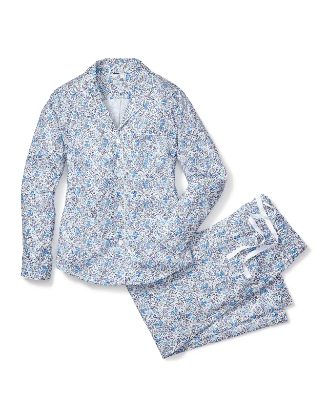 Weekend Offers That Thrill Women's Twill Pajama Set in Fleur D'Azur
