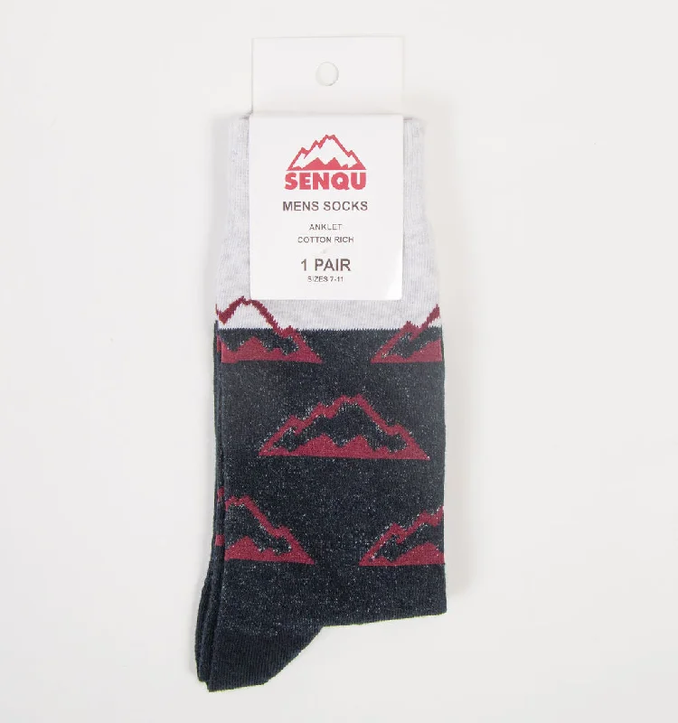 Weekend Deals You Can't Resist 1 PACK MOUNTAIN SOCKS -MULTI
