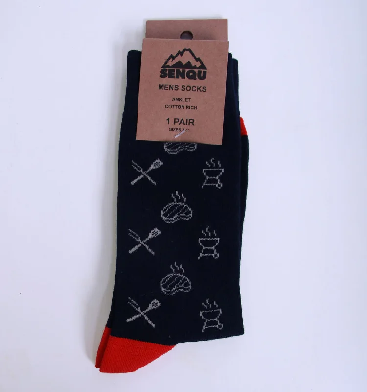 Your Weekend, Your Savings 1PACK BRAAI SOCKS - NAVY