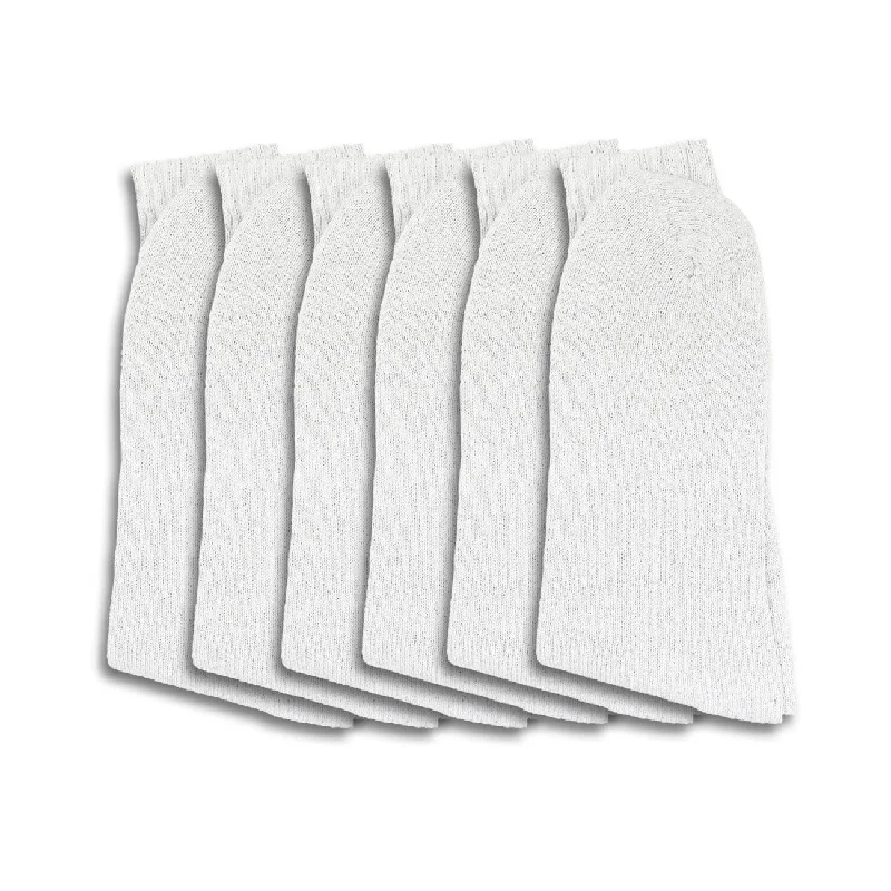 6 Pairs White