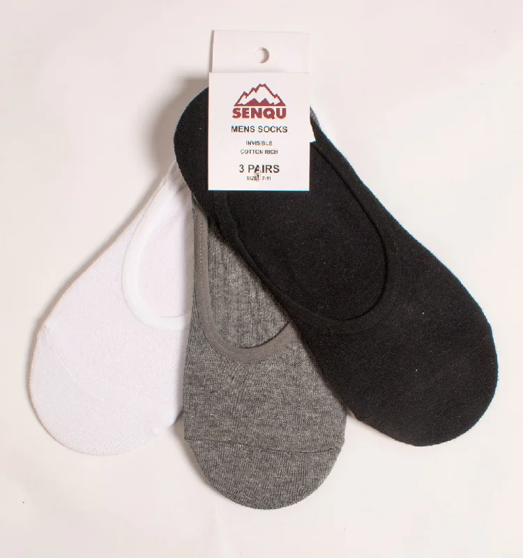 Mega Discount 3PACK SECRET SOCKS -MULTI