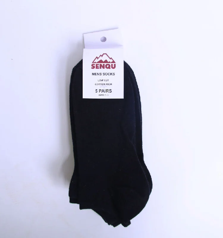 Weekend Bargains to Love 5 PACK SOCKS - BLACK