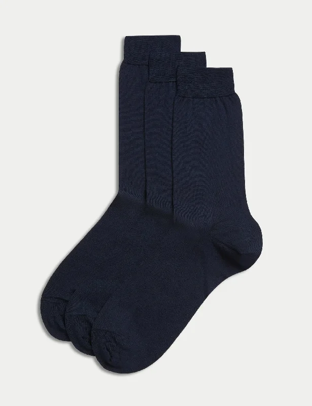 Discount Mania 5pk Cool & Fresh™ Striped Cotton Rich Socks
