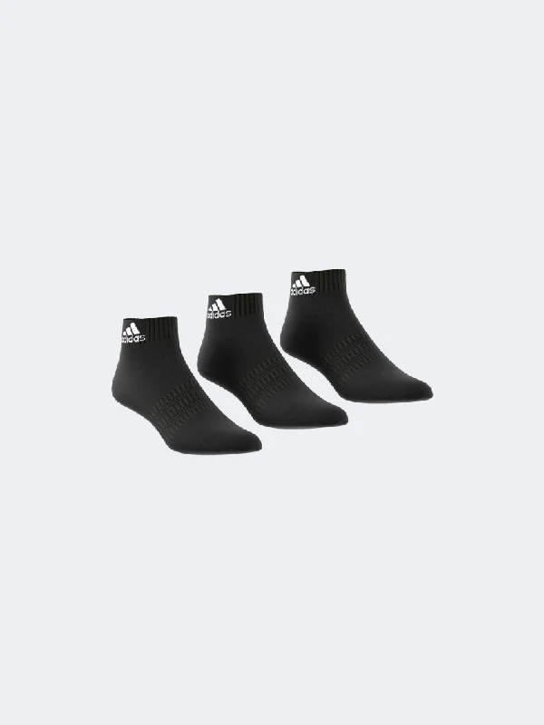 Cash Savings Adidas Cush Ank 3Pp Unisex Training Sock Black Dz9379