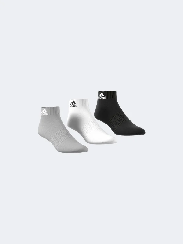 Your Weekend, Your Savings Adidas Cush Ank 3Pp Unisex Training Sock Black/White/Grey Dz9364 Your Weekend, Your Savings Adidas Cush Ank 3Pp Unisex Training Sock Black/White/Grey Dz9364