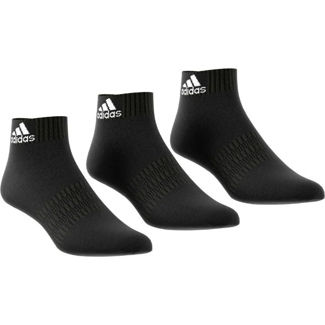 Weekend Savings Spectacular Adidas Cush Ank 3Pp Unisex Training Sock Black