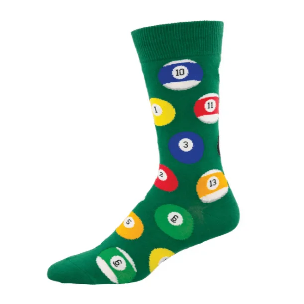Year-End Clearance Billiard Balls Men's Crew Socks