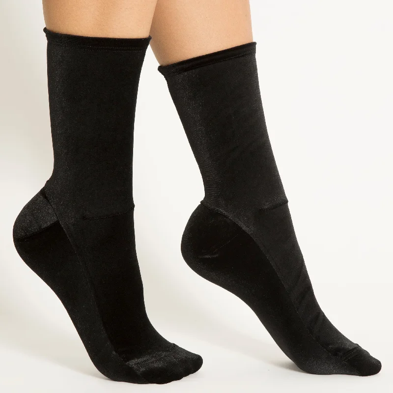 Steal Deal Darner Black Velvet Socks