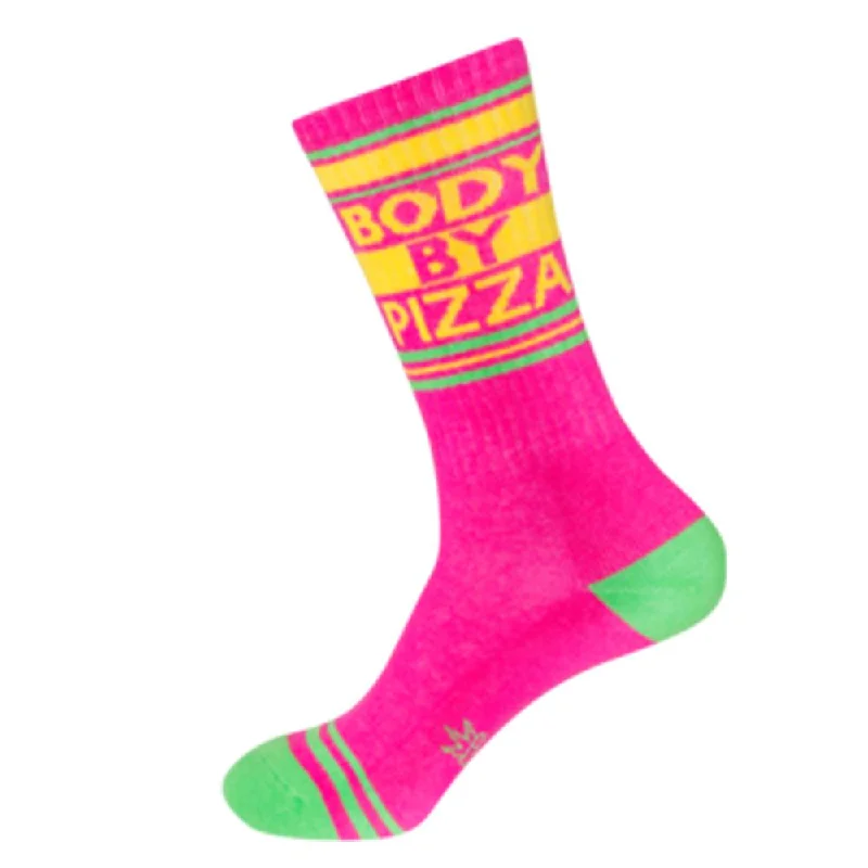 Weekend Savings Spectacular Body by Pizza Socks Unisex Crew Sock