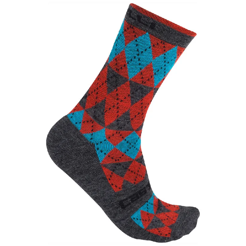 Epic Value Castelli Mens Diverso Merino Socks - Red / Blue